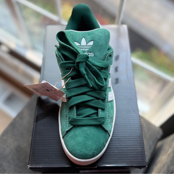 NIB Adidas Campus ADV Green Suede Gum Sole Sneakers Unisex Women’s 9 / Men’s 8 - Picture 3 of 12